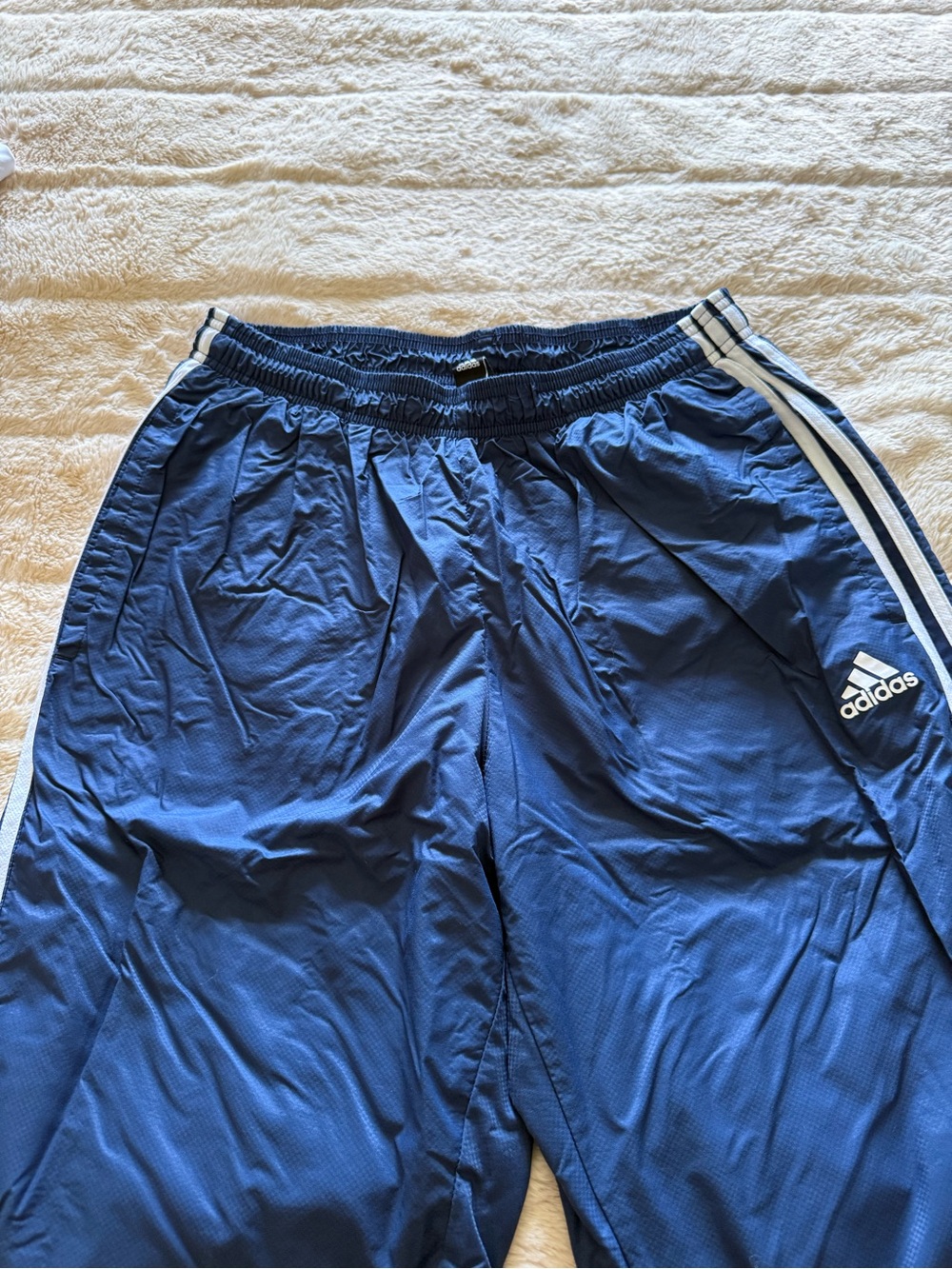 adidas Navy & White Women's Track Joggers